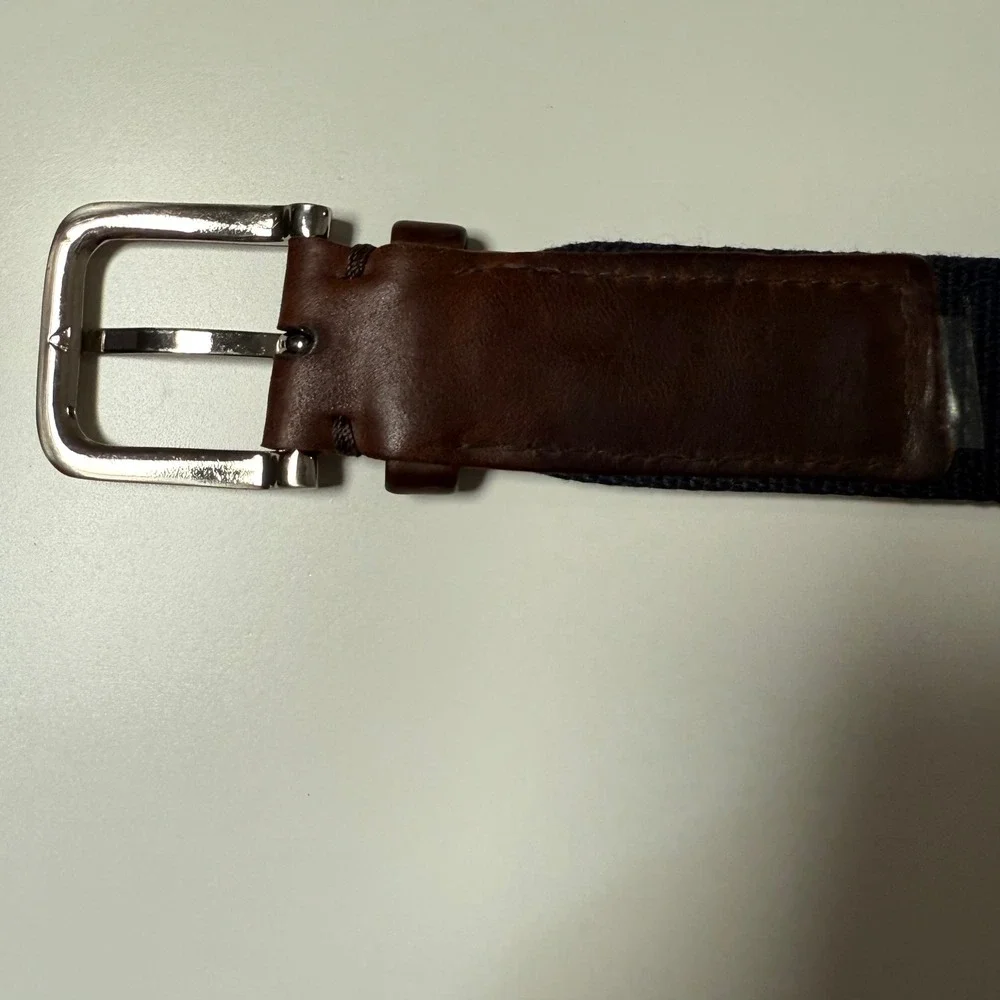 Brooks Brothers Belt Mens 38 Brown Leather Preppy American Classic